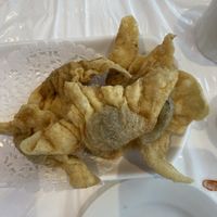 Fried wonton were crunchy and yummy! #Veganuary at Lotus Pond Vegetarian Restaurant in Scarborough