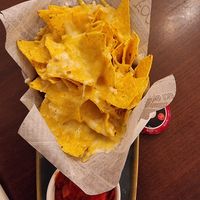 Nachos with vegan cheese at The Ludoquist in Croydon