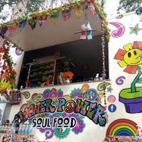 Cool fun van amazing food at Flower Power Soul Food in Melton