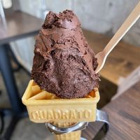 Special chocolate flavor at Premarché Gelateria in Tokyo