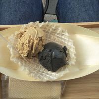 Coffee and Ninja food. at Premarché Gelateria in Tokyo