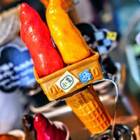 Vegan wheat and soy cone. at Premarché Gelateria in Tokyo