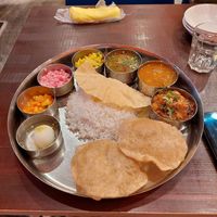 vegan plate at Indus Ray in Kobe