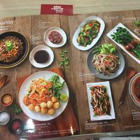 Vegetarian menu at S & P in Rayong