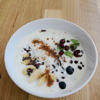 Black rice bowl at Blended in Oslo