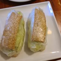 Rice paper rolls at Mekong in Launceston