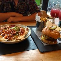 Beyond Burger, Loaded Vegan Nachos and Chips  at All Bar One - Brindleyplace in Birmingham
