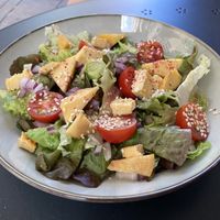 Salad with cheese and melon, weekly menu at Umami Good Food in Tenerife