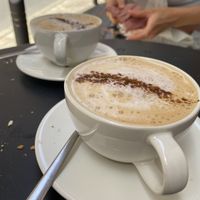 Huge chai latte at Umami Good Food in Tenerife