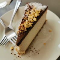 Coconut cheesecake, really tasty at Umami Good Food in Tenerife