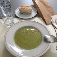 Courgette Soup with ment  at Umami Good Food in Tenerife