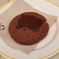 Chocolate cookie at Umami Good Food in Tenerife