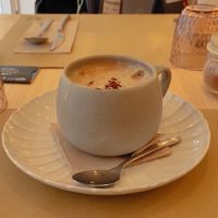 Cappuccino at Umami Good Food in Tenerife