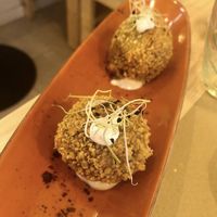 Croquetas de espinacas, setas y piñones  at Umami Good Food in Tenerife