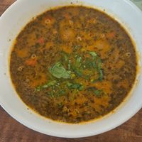 Bean soup- was a good portion. 7lev at SunMoon - Solunska in Sofia