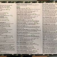 Take away menu at Kahuna in Newquay