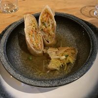 Veg spring rolls at Kahuna in Newquay