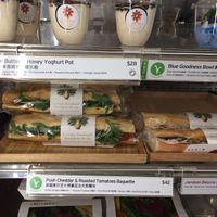 Clearly marked so vegan and vegetarian options are easy to find at Pret A Manger - Elements Pop-up in Hong Kong Island