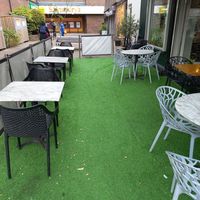 Outside seating at Eatwell in Beckenham