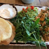 Jackfruit tacos  at Eatwell in Beckenham