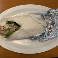 Delicious falafel wrap! at PitaLicious in Austin