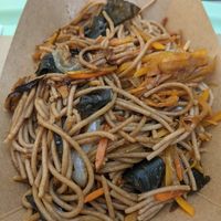 Spelt spaghetti with algae at kastami'S in Vigo