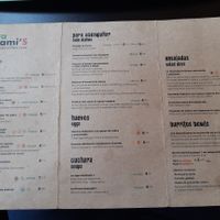 the menu at kastami'S in Vigo
