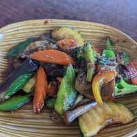 Eggplant dish at Sawasdee By The Sea in Santa Cruz