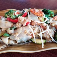 Drunken noodles at Sawasdee By The Sea in Santa Cruz