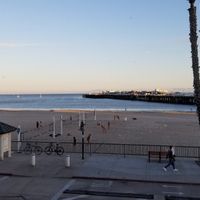 View of main beach and the wharf at Sawasdee By The Sea in Santa Cruz