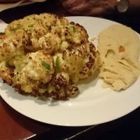 The roaster cauliflower with hummus instead of cheese  at Seasons 52 in King Of Prussia