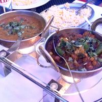 Dall makhani on the left and vegetable chilli massalaa on the right  at Farah's Tandoori in Carcavelos