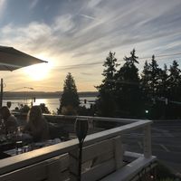 Outdoor seating at Sage and Cinder in Mukilteo
