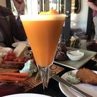 Carrot, brandy, citrus, aquafaba  at Sage and Cinder in Mukilteo