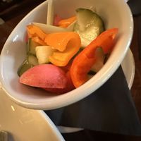 Local pickled vegetables   at The Gateways Inn in Lenox