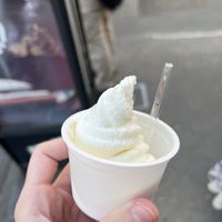 “Tofu milk” ice cream   at Okabeya in Kyoto