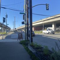 Exterior View of Street Parking Situation, It’s Bartable I believe! #Veganuary at Angel Cakes in Oakland