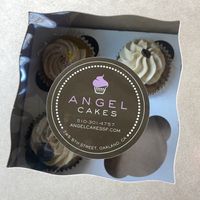 Checking out the goodies, I also got the Maple Latte 😍 #Veganuary at Angel Cakes in Oakland