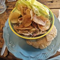 Ceviche vehao at La Casa Organica in Santiago