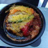 Vegan Lasagna [£10.95] – Topped with roasted butternut squach, peppers and courgette (Part of Veganuary 3 Courses for £14.95) at All Bar One in Cambridge