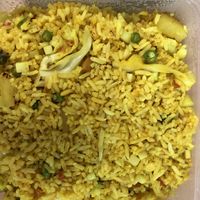 Pineapple rice through grab food  at Yuan Xiang Vegetarian Food 圆香素食 - Tampines in East Singapore