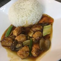 Sesame oil chicken rice  at Yuan Xiang Vegetarian Food 圆香素食 - Tampines in East Singapore
