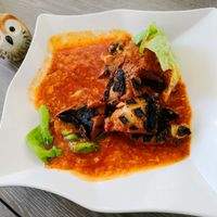 Vegetarian Fish with Egg Chili at Yuan Xiang Vegetarian Food 圆香素食 - Tampines in East Singapore