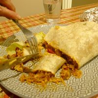 A vegan burrito at Al Taco in Whitby