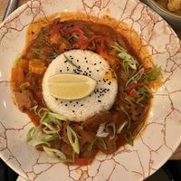 Laksa coconut curry with pulled Oomph #Veganuary at All Bar One - Wimbledon in South West London