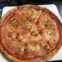 The Hot Veg Pizza at Pizza Mia in Bologna