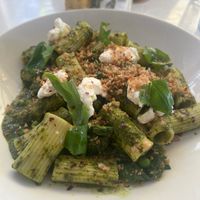 Broccolini pasta with lemon ricotta at Bills in Fukuoka