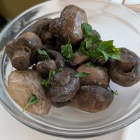 Side of garlic shrooms at Bills in Fukuoka