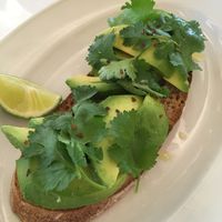 Avocado toast on breakfast/lunch menu at Bills in Fukuoka