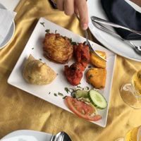 mixed appetizers platter at Delhi Darbar in Tenerife